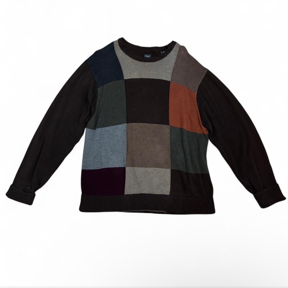 Haggar Men's Colorblock Crewneck Sweater